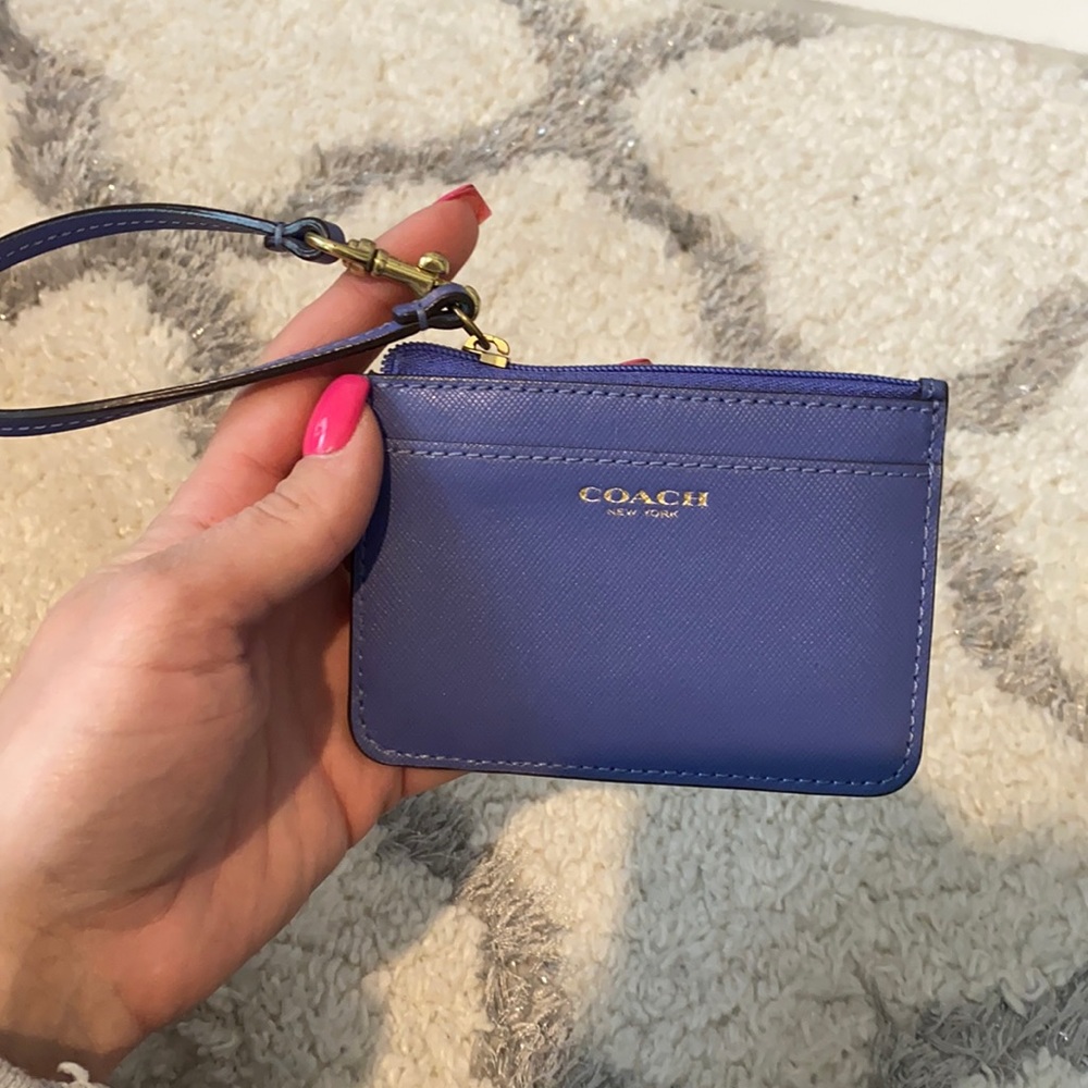 Blue coach card holder
